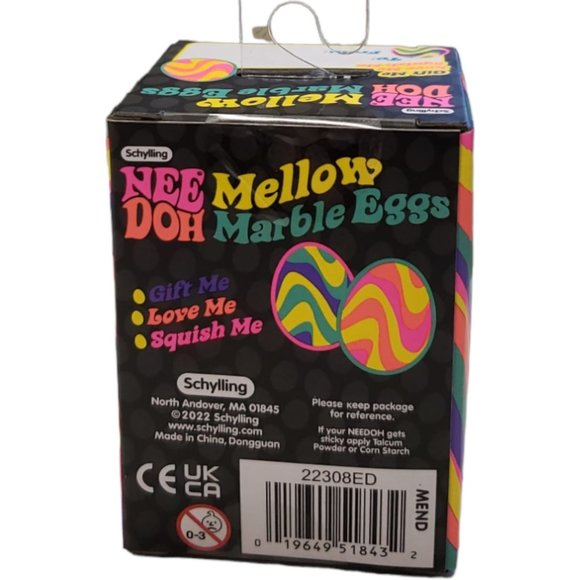 NeeDoh Mellow Marble Eggs Stress Ball - One per Orden Random Color- - Picture 6 of 6